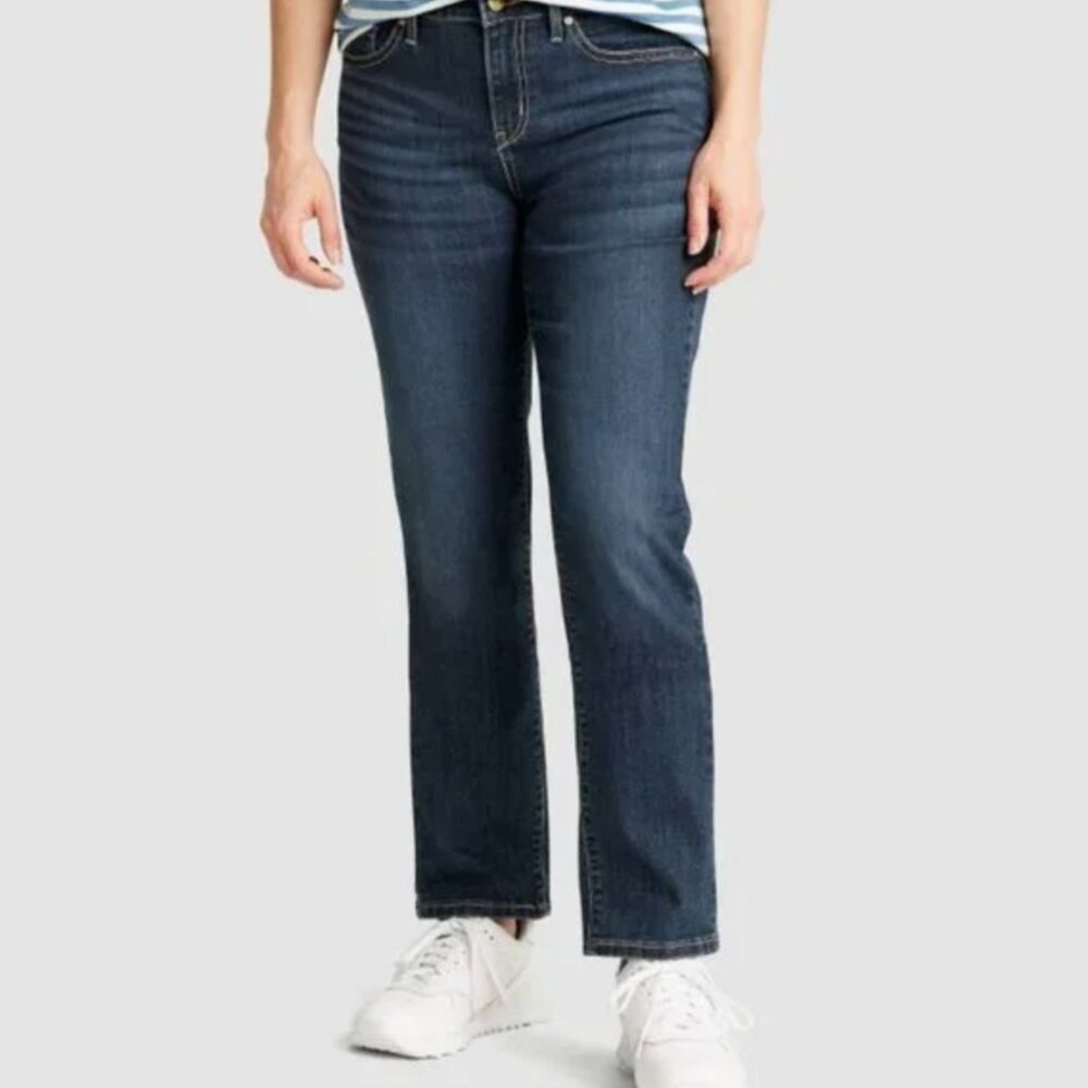 Levi’s Denizen stretch denim midrise slim straight jeans 12L 31X32